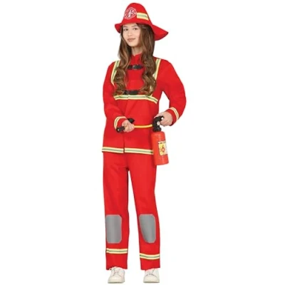 Afbeelding van Fiestas Guirca Brandweerman kostuum voor kinderen, 14 16 jaar