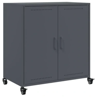 Afbeelding van Dressoir 68,5x39x72 cm koudgewalst staal antracietkleurig