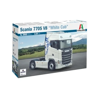 Afbeelding van 1:24 Italeri 3965 Scania S770 V8 Wit Truck 4x2 Plastic Modelbouwpakket