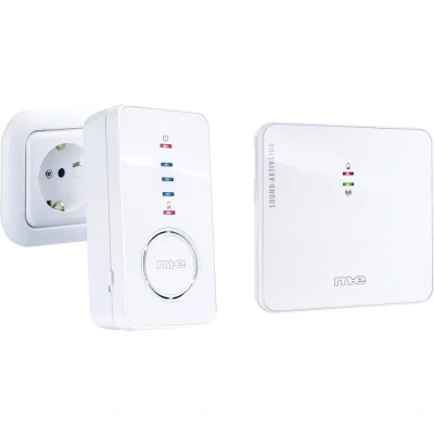 Afbeelding van m e modern electronics 41156 Complete set voor Draadloze deurbel Verlicht, Reageert op