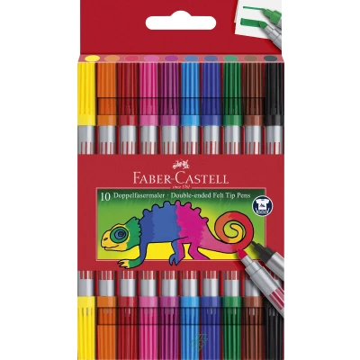 Afbeelding van Faber Castell Fc 151110 Viltstiften Duo Etui Met 10 Stuks