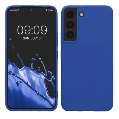 Afbeelding van kwmobile telefoonhoesje geschikt voor Samsung Galaxy S22 Hoesje smartphone Back cover in Baltisch blauw