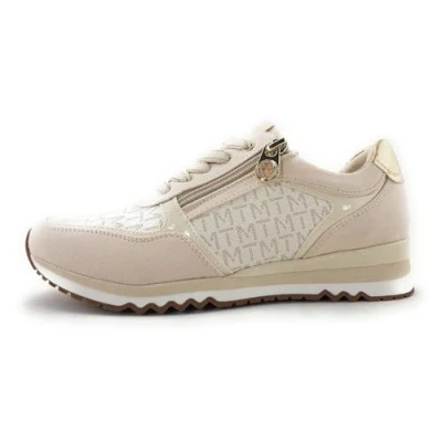 Afbeelding van Marco Tozzi Sneakers laag, Dames, Maat: 40, Cream comb Imitatieleer/ textiel