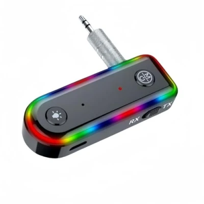 Afbeelding van Bluetooth 5.0 auto ontvanger, 3 in 1 AUX zender, 3,5 mm, ruisonderdrukking, 20,5 x 6 59 mm