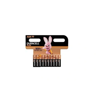 Afbeelding van 10 x Duracell AAA plus (1 blister met batterijen), mini stylus (LR03/MN2400)