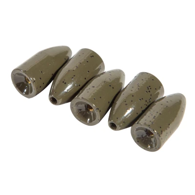 Afbeelding van Ultimate Brass Bullet Weight Green Pumpkin 7.2g 5pcs Lood vervanger