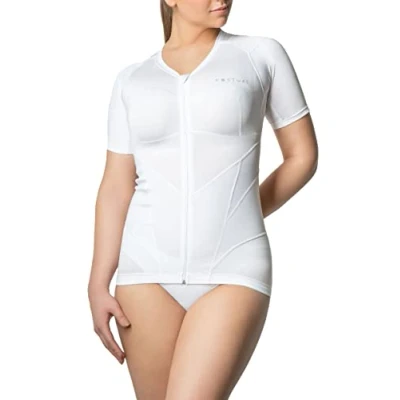 Afbeelding van Relaxsan Posture 6070 RP Houdingscorrectie T shirt voor dames, rugsteun, ademend, Wit.