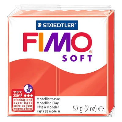Image de Pâte Fimo soft Rouge Indien 24 56 gr