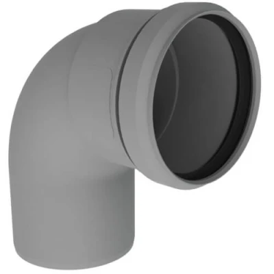 Afbeelding van Burgerhout Bm pp kunststof rookgasafvoerbocht 100mm 87/90