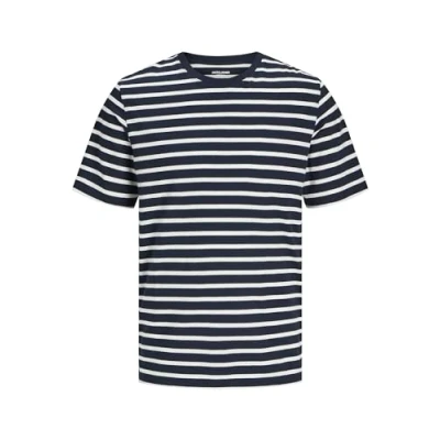 Image de JACK &amp; JONES T shirt uni à col rond pour homme, Navy Blazer 1., XL