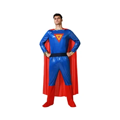 Afbeelding van Kostuums voor Volwassenen Blauw Superheld Maat XL