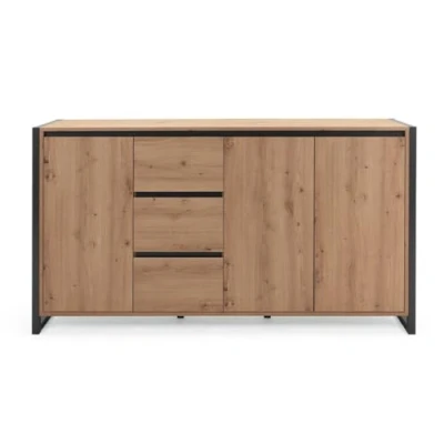 Afbeelding van CALICOSY Dressoir met 3 Deuren en Lades L160 cm Denver