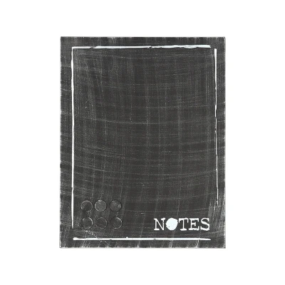 Afbeelding van LABEL51 Wanddecoratie Memobord Zwart Metaal 36x3x46 cm