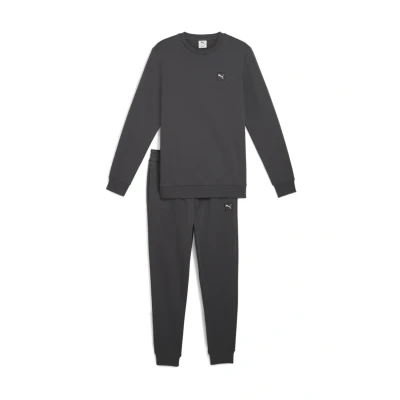 Afbeelding van Essentials Elevated trainingspak met ronde hals voor Heren, Grijs, Maat L PUMA