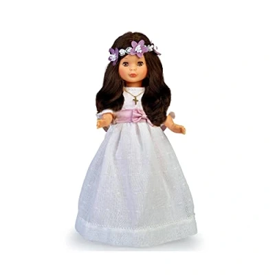 Afbeelding van Bruine Communiepop Nancy 48 cm