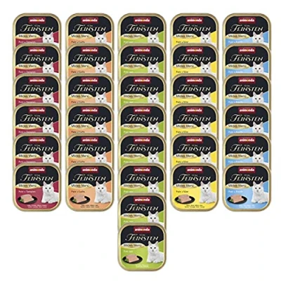Afbeelding van 32x100g Mix Adult (5 Smaken) animonda vom Feinsten Kattenvoer