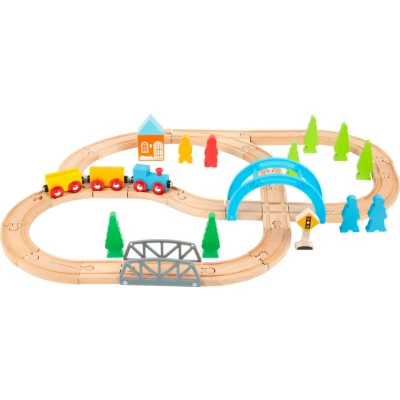 Afbeelding van Junior collectie houten treinbaan &quot;de grote reis&quot;