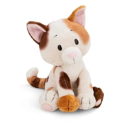 Image de NICI 62156 Chat porte bonheur En Peluche, Doux, Mignon, Pour Câliner Et Jouer, Excellente Idée De Cadeau, Enfants Adultes, 35 cm, marron