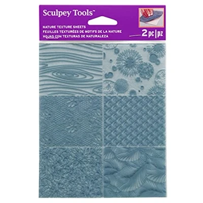 Image de 2 feuilles de texture Sculpey Nature