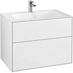 Afbeelding van Villeroy &amp; Boch Finion wastafelonderbouwkast met 2 laden voor