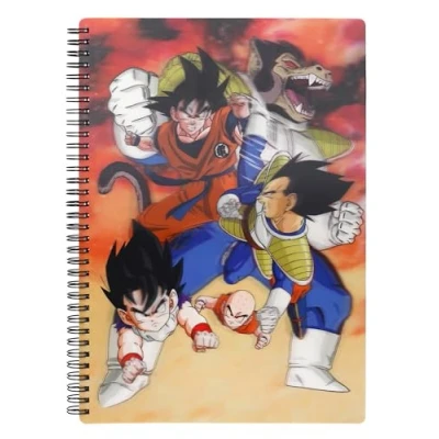 Afbeelding van Dragon Ball Notebook with 3D Effect Goku vs Vegeta