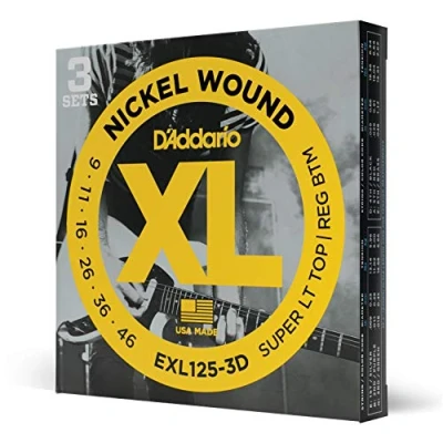 Afbeelding van D&#039;Addario EXL125 3D snaar voor muziekinstrumenten Gitaar Staal Electrisch 18 stuk(s)