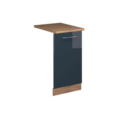 Afbeelding van Vicco Fame LineVoorpaneel vaatwasser 45 cm , WB Eik Donkerblauw hoogglans