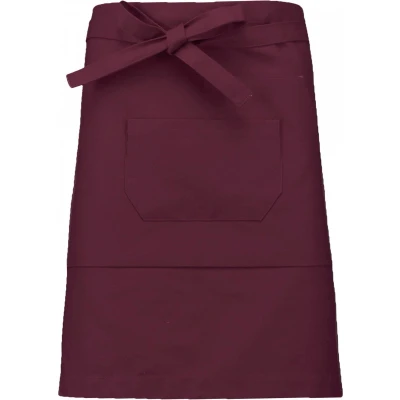 Afbeelding van Schort/Tuniek/Werkblouse Unisex One Size Kariban Wine 65% Polyester, 35% Katoen