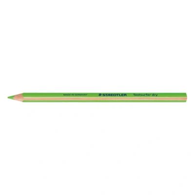 Image de Boîte 12 crayons surligneurs secs fluo Staedtler Vert
