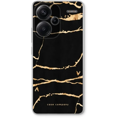 Afbeelding van Case Company® hoesje geschikt voor Xiaomi Redmi Note 13 Pro plus Gouden marmer Soft Cover Telefoonhoesje Bescherming aan alle Kanten en Schermrand