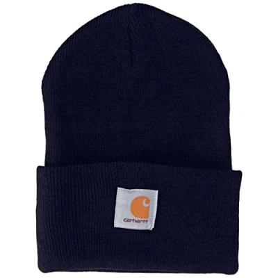 Afbeelding van Carhartt Horloge muts Mixed Beanie, Blauw (Navy), Een maat