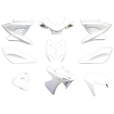 Afbeelding van Plaatset 9 delig Edge voor Yamaha Aerox tot bouwjaar 2014 mat wit
