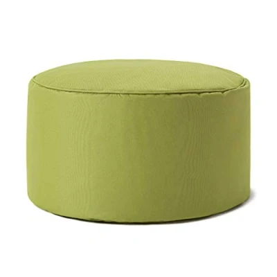 Afbeelding van Lumaland Indoor Outdoor Poef Beanbag Stool Hocker 45cm x 25cm waterafstotend Rood