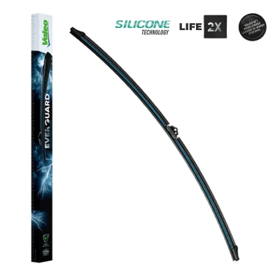 Afbeelding van Ruitenwisser Valeo Everguard Silicone Single 566014 750mm Voor Flat blade wisserblad FORD: S Max Mk1, Transit Custom V362 Van, Mk2
