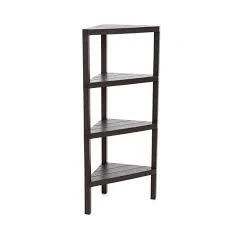 Afbeelding van Tatay Lombok rek, 4 hoogtes, van polypropyleen, BPA vrij, hout effect, antislip oppervlak, max. 10 kg per plank, eenvoudige montage, afmetingen 33 x 100 cm, bruin