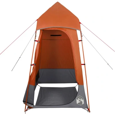 Afbeelding van Privacytent 121x121x225 cm 190T taft grijs en oranje