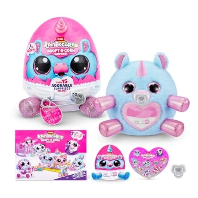 Afbeelding van Adopt A Corn Surprise van Zuru Pluche speelgoed om te verzamelen voor baby&#039;s, meisjes en jongens (23,5 cm) (hippo)