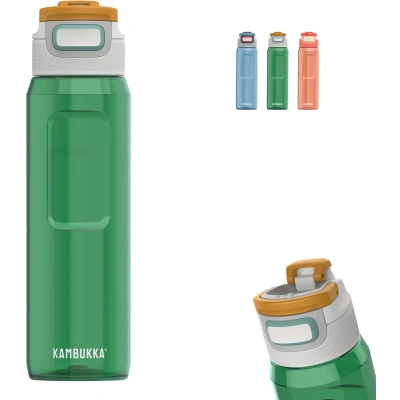 Afbeelding van Kambukka Elton drinkfles 1L Olive Green met 3 in 1 lid en makkelijke reiniging