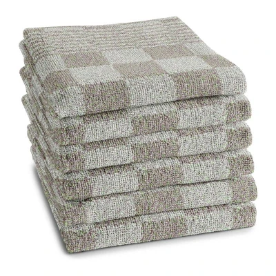 Afbeelding van DDDDD Barbeque Keukendoek Set van 6 Keukenhanddoeken 50x55cm Taupe