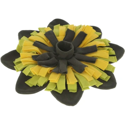 Afbeelding van Kerbl Snuffelmat Zonnebloem Geel/Groen 60cm