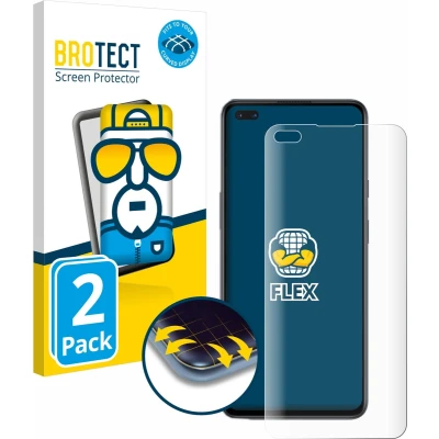 Afbeelding van BROTECT Screenprotector voor OnePlus Nord Folie Beschermfolie transparant volledig dekking (2 Stuks)