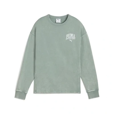 Afbeelding van PUMA CLASS comfortabele verwassen top met ronde hals voor Dames, Groen, Maat XL