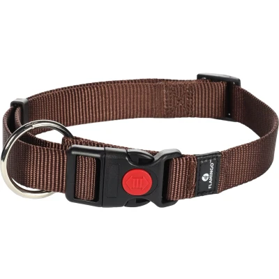 Afbeelding van Flamingo Hondenhalsband Asp 45/65 cm l: 25 mm Bruin