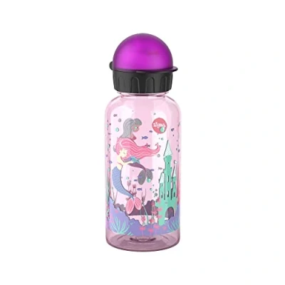 Afbeelding van Emsa N30516 Kids Tritan drinkfles voor kinderen, inhoud: 0,4 liter, 100% veilig, praktisch, hygiënisch, lekvrij en slimme sluiting, robuust, design: zeemeerminnen