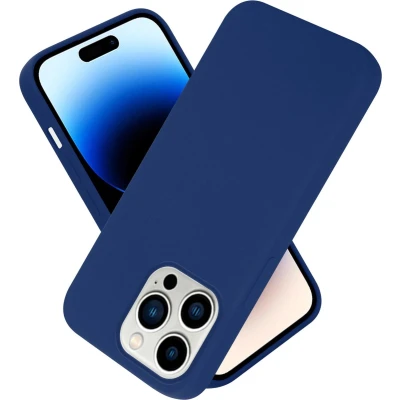 Afbeelding van Cadorabo Hoesje geschikt voor Apple iPhone 14 PRO MAX in LIQUID BLAUW Beschermhoes gemaakt van flexibel TPU silicone Case Cover