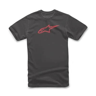 Afbeelding van Alpinestars Modern T shirt voor heren, Ageless Classic Tee, zwart/rood, maat: S (maat fabrikant: S)