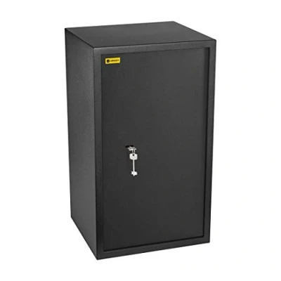 Afbeelding van HomeSafe HV70K sterke kist met hoogwaardig slot, 70 x 40 36 cm (h b d), satijn, zwart
