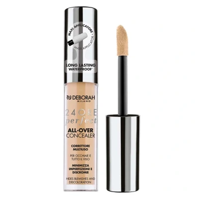 Afbeelding van Deborah Milano Vloeibare Concealer 24 Ore Perfect All Over Concealer, 3.1 Nude, Long Lasting en Waterproof, Copriza met hoge grip, miniatuur van onvolkomenheden, oogschelpen dechromen het