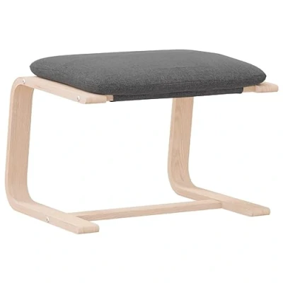Afbeelding van Voetenbank 51x41x40 cm stof donkergrijs