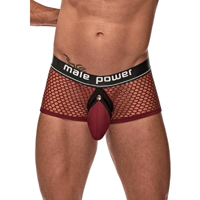 Afbeelding van Male Power Cock Pit Mini Cockring Short burgundy S
